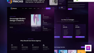 Hecxa – Creative Design Agency Elementor Template Kit