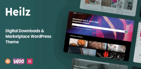 Heilz (v2.5.0) Digital Downloads & Marketplace WordPress Theme