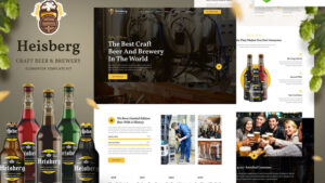 Heisberg - Craft Beer & Brewery Elementor Template Kit