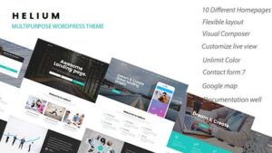 Helium (v1.2.3) 10 in 1 Marketing WordPress Theme