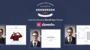 Henderson v3.0.0 vCard & Resume WordPress Theme