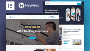 HeyHeat - Air Conditioning Services Elementor Template Kit