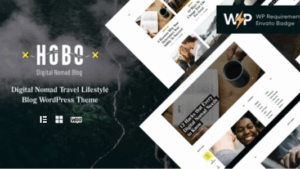 Hobo (v1.0.9) Digital Nomad Travel Lifestyle Blog WordPress Theme