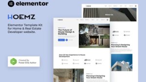 Hoemz - Home & Real Estate Developer Elementor Template Kit
