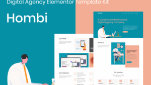 Hombi - Digital Agency Elementor Template Kit