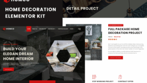 Homco - Home Interior Design Services Elementor Template Kit