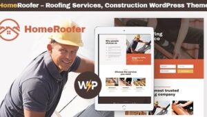 HomeRoofer v2.2.0 Roofing Company Services & Construction WordPress Theme