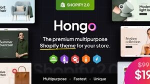 Hongo (v2.0) Multipurpose Shopify Theme OS 2.0 [NFIX]