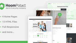 HoomPotact - Smart Alarm & Security Systems Elementor Template Kit