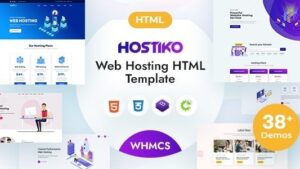 Hostiko (15 May 2025) Hosting HTML & WHMCS Template With Isometric Design