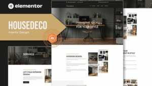 Housedeco - Interior Design Elementor Template Kit