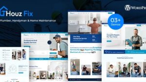 HouzFix (v1.1.1) Plumber, Handyman Services WordPress Theme