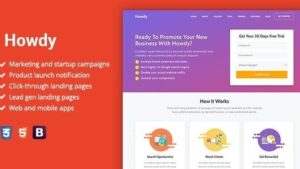 Howdy v1.1.8 Multipurpose High-Converting Landing Page WordPress Theme