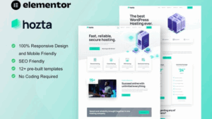 Hozta - Web Hosting Service Elementor Template Kit