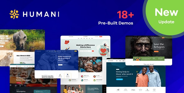 Humani (v1.2.5) Nonprofit & Charity WordPress Theme