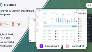 Hybrix (v1.5.0) Admin & Dashboard Template