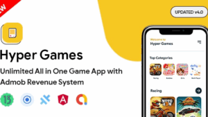 Hyper Games (v4.0.0) All in One Game App | AdMob | Unlimited Games | Android + iOS App
