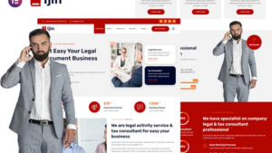 Ijin - Legal Business & Tax Consultant Services Elementor Template Kit