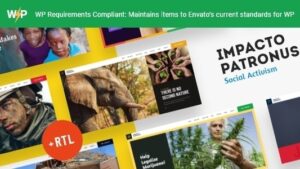 Impacto Patronus (v1.5.8.1) Petitions & Social Activism WordPress Theme