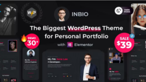 InBio (v3.0.5) Personal Portfolio WordPress Theme