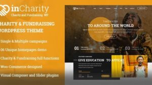 InCharity v2.2.3 Fundraising, Non-profit organization WordPress Theme