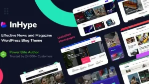 InHype (v1.5.3) Blog & Magazine WordPress Theme