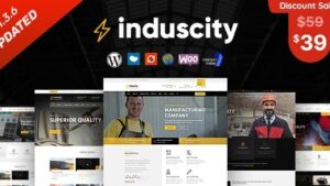 Induscity (v1.4.7) Factory and Manufacturing WordPress Theme
