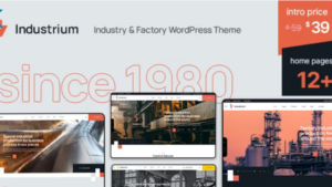Industrium (v1.5.4) Industry & Factory WordPress Theme