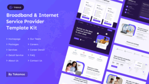 Inexus Broadband & Internet Service Provider Elementor Template Kit