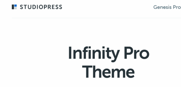 StudioPress Infinity Pro Genesis WordPress Theme v1.3.3