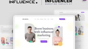 Influence - Influencer Marketing Agency Elementor Template Kit