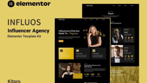 Influos - Influencer Agency Elementor Template Kit