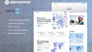 Infosco - Data Science & Analytic Service Elementor Template Kit
