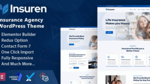 Insuren v1.0 Insurance Agency WordPress Theme