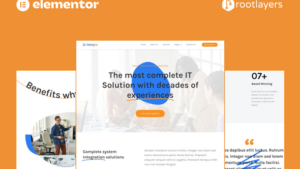 Integra - IT Solution & Services Elementor Pro Full Site Template Kit