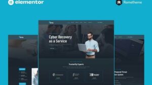 Intera - Cybersecurity Elementor Pro Full Site Template Kit