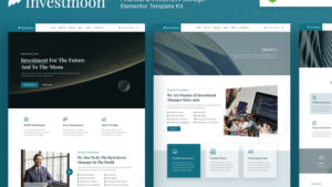 Investmoon – Finance & Investment Manager Elementor Template Kit