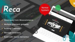 Ireca (v1.8.3) Car Rental Boat, Bike, Vehicle, Calendar WordPress Theme