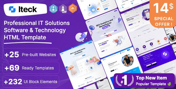 Iteck (29 June 2023) Software & Technology HTML Template