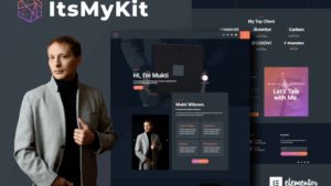 ItsMyKit - Dark Creative Portfolio Elementor Template Kit