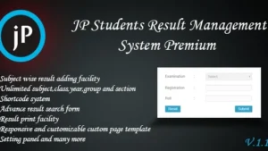 JP Students Result Management System Premium v1.1.7