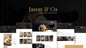 Jason & Co Restaurant & Cafe Elementor Template Kit