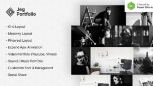 Jeg Portfolio v1.0.2 Responsive Portfolio & Gallery Plugin For WordPress