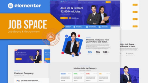 Job Space - Job Board & Recruitment Elementor Template Kit