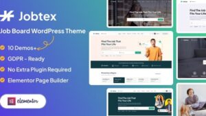 Jobtex (v1.2.25) Job Board WordPress Theme