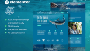Joran - Fishing Club Elementor Template Kit