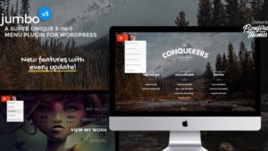 Jumbo (v3.9.1) A 3-in-1 full-screen menu for WordPress