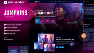Jumpkins - Music & Event Elementor Template Kit