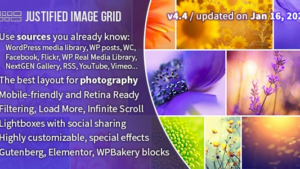 Justified Image Grid (v4.7.2) Premium WordPress Gallery