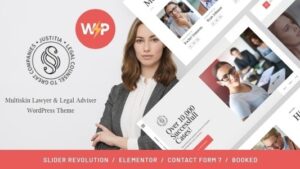 Justitia v1.1.0 Multiskin Lawyer & Legal Adviser WordPress Theme